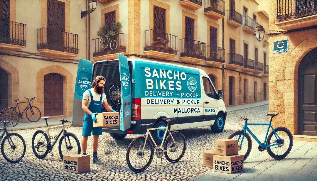 Bicycle delivery service in Mallorca